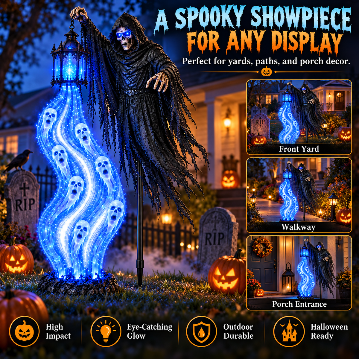 Limited Halloween Deal β Solar Reaper Soul Lantern Yard Display