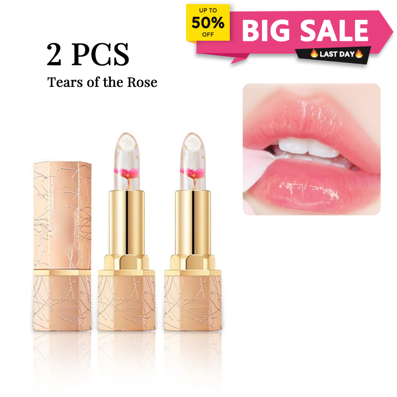 🔥LAST DAY - BUY 1 GET 1 FREE JUST $12.49 EACH👄Crystal Flower Temperature Color Change Jelly Lipstick