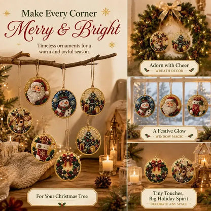 🎄 DIY Christmas Diamond Art Ornament Set ✨