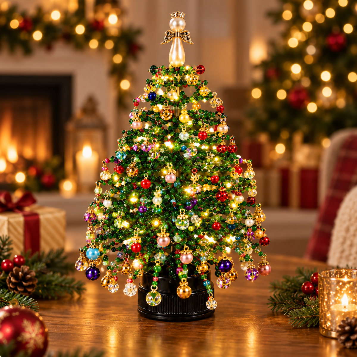 🎄DIY Beaded ChristmasTree Kit- 🎅Create Your OwnSparkling Holiday Decoration