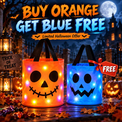 Halloween Candy in Buckets