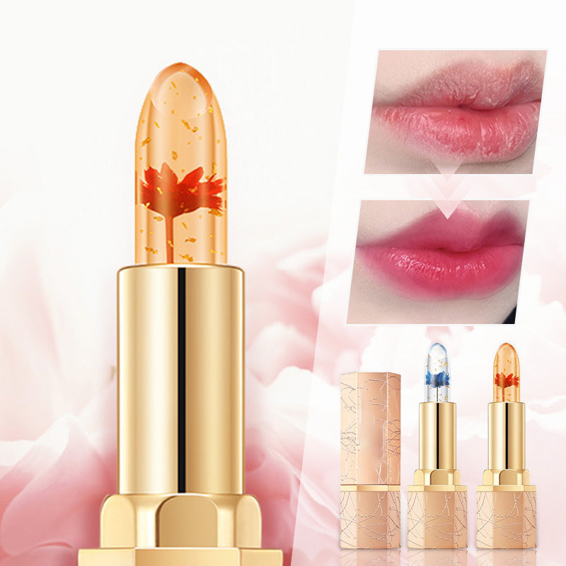 🔥LAST DAY - BUY 1 GET 1 FREE JUST $12.49 EACH👄Crystal Flower Temperature Color Change Jelly Lipstick